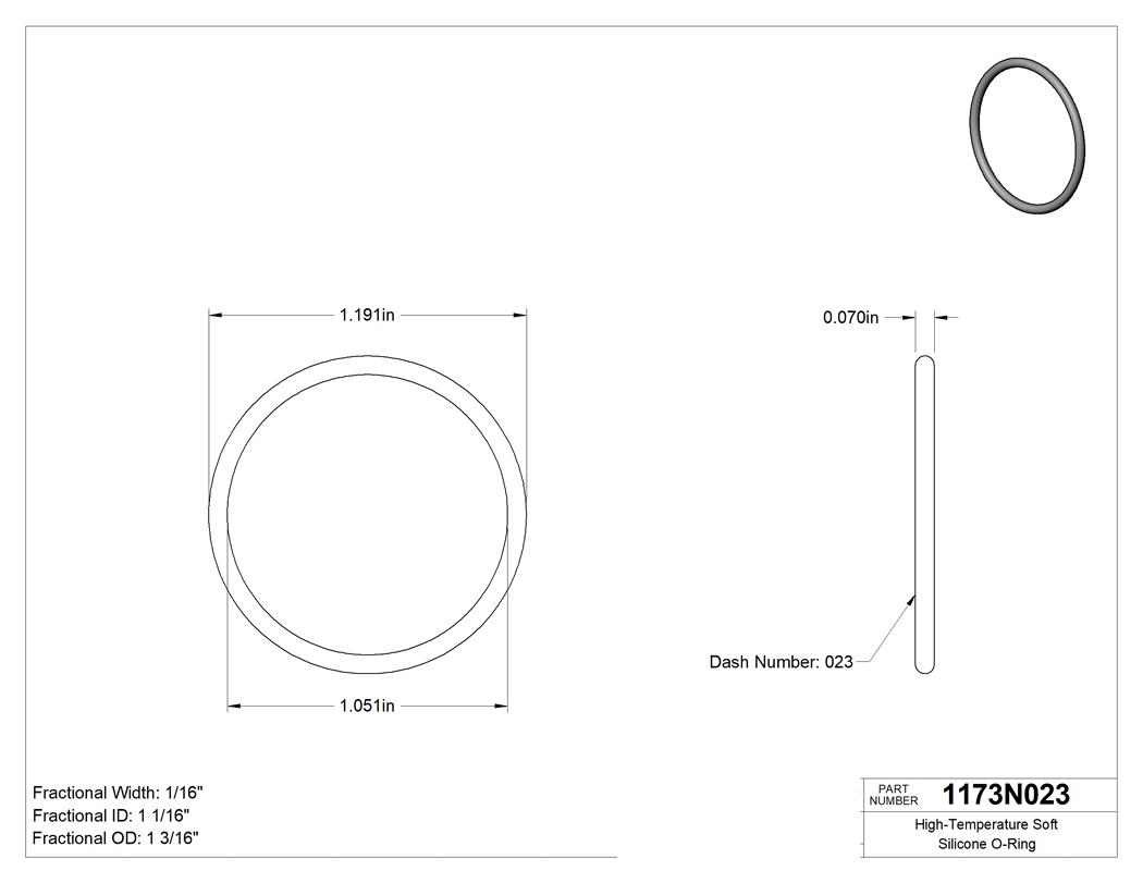 Technical drawing - 1173N023